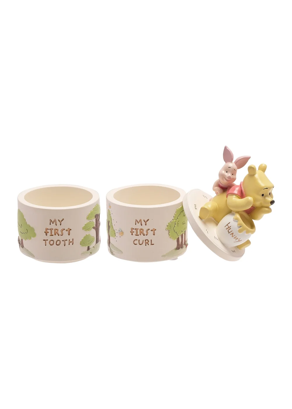 Disney Winnie The Pooh Resin Tooth And Curl Trinket Box Set - One Size Image 3