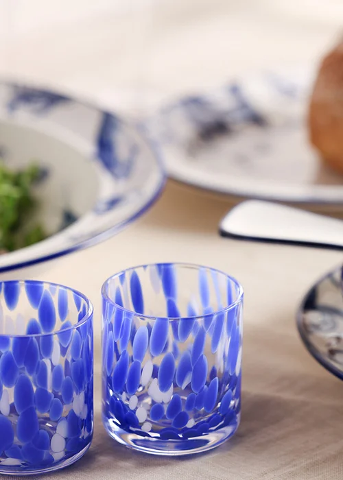 Hestia Blue Deep Bottom Plate Fish Design - One Size Image 4