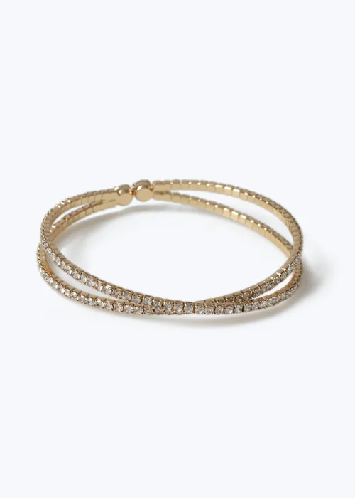 Muse Gold Chain Bangle - One Size Image 2