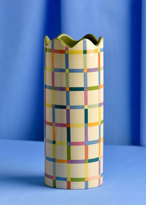 Raspberry Blossom Multi Coloured Vase - One Size Image 1