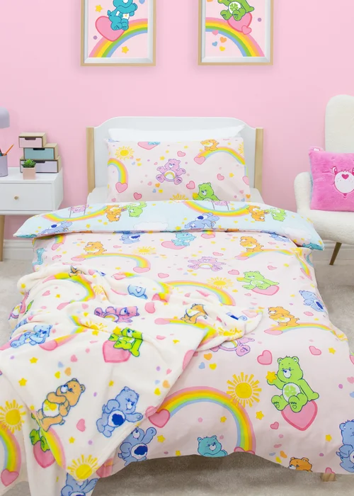 Care Bears Sunshine Multicolour Duvet Cover - Single Image 1