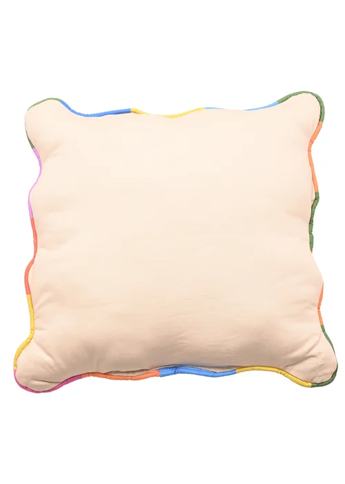 Raspberry Blossom Multi-Coloured Cushion Please Leave By 9 40x40cm - 40cm x 40cm Image 3
