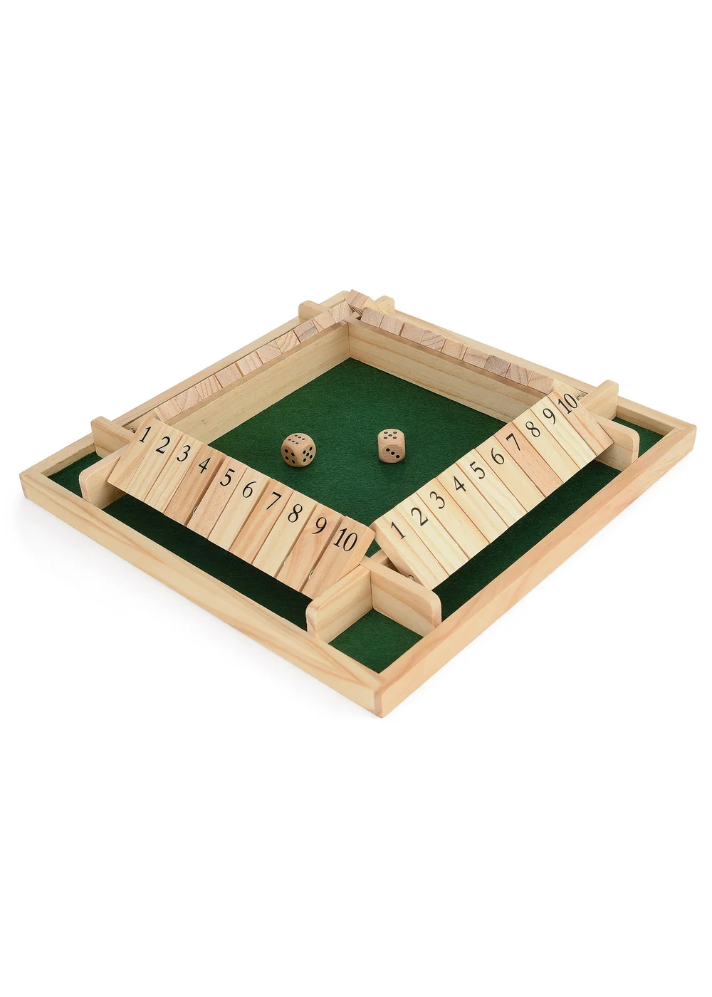 Toyrific 4 Player Shut The Box Brown - One Size Image 1
