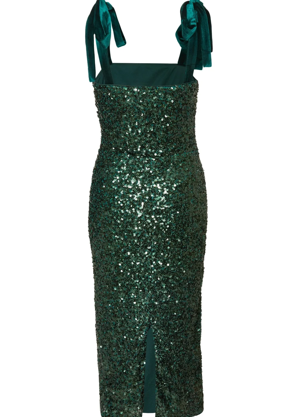 Quiz Green Petite Sequin Bow Detail Midaxi Dress - 14 | Matalan Quiz Green Petite Sequin Bow Detail Midaxi Dress - 14 | Matalan