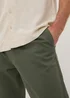 Khaki Pleated Chinos - 32 R Image 2