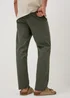 Khaki Pleated Chinos - 32 R Image 3