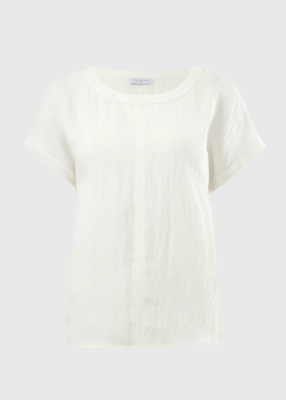 Cream Textured Box Top Blouse - 28 Image 2