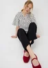 Cream Polka Dot Angel Sleeve Popover Blouse - 8 Image 1