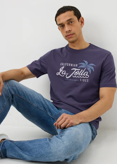 3 Pack Blue Surf Graphic T-Shirts - S Image 3