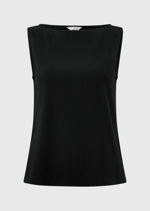 Black Textured Co Ord Vest Top - 10 Image 4