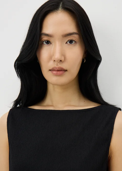 Black Textured Co Ord Vest Top - 10 Image 3