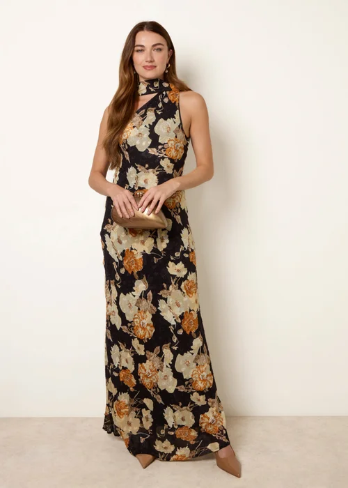 Blue Vanilla Black Luxe One Shoulder Scarf Dress - 12 Image 2