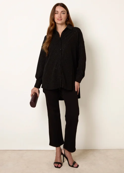 Blue Vanilla Black Shimmery Shirt - S Image 3