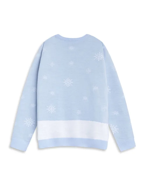 Vanilla Underground Winnie The Pooh Character Blue Christmas Jumper - S Image 5