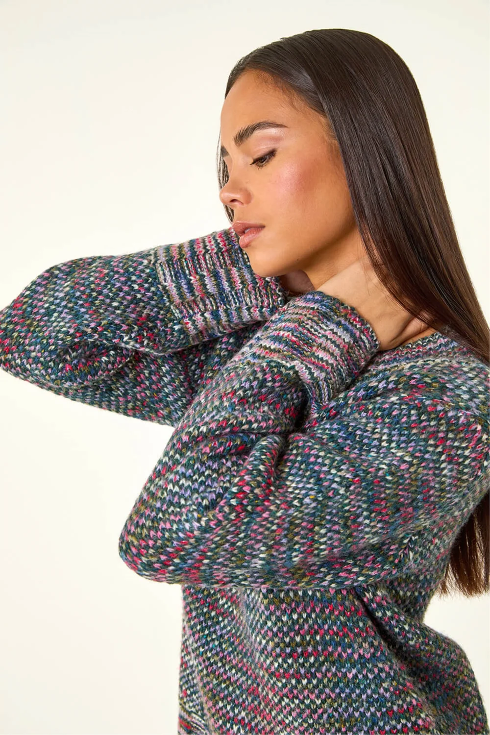 Roman Multi Petite Contrast Knitted Jumper - 8 Image 1