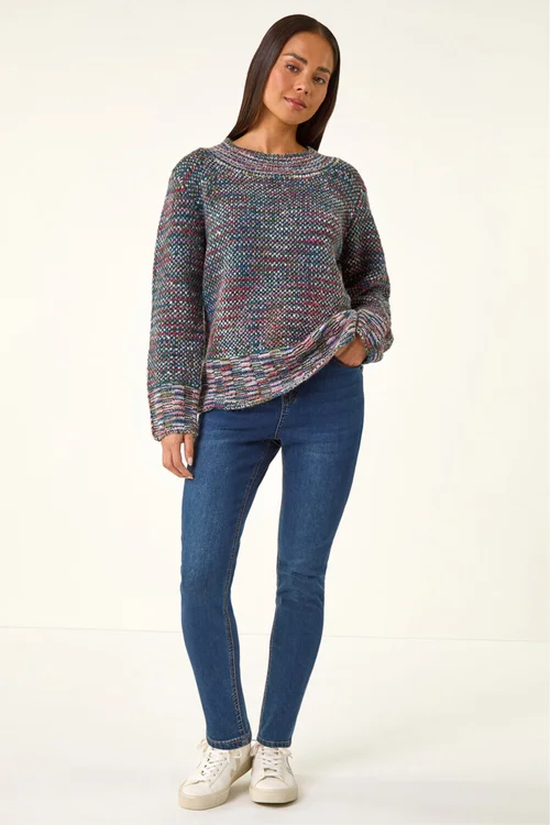 Roman Multi Petite Contrast Knitted Jumper - 8 Image 2