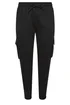 Yours Curve Black Cargo Joggers - Size 18 29 leg Image 5