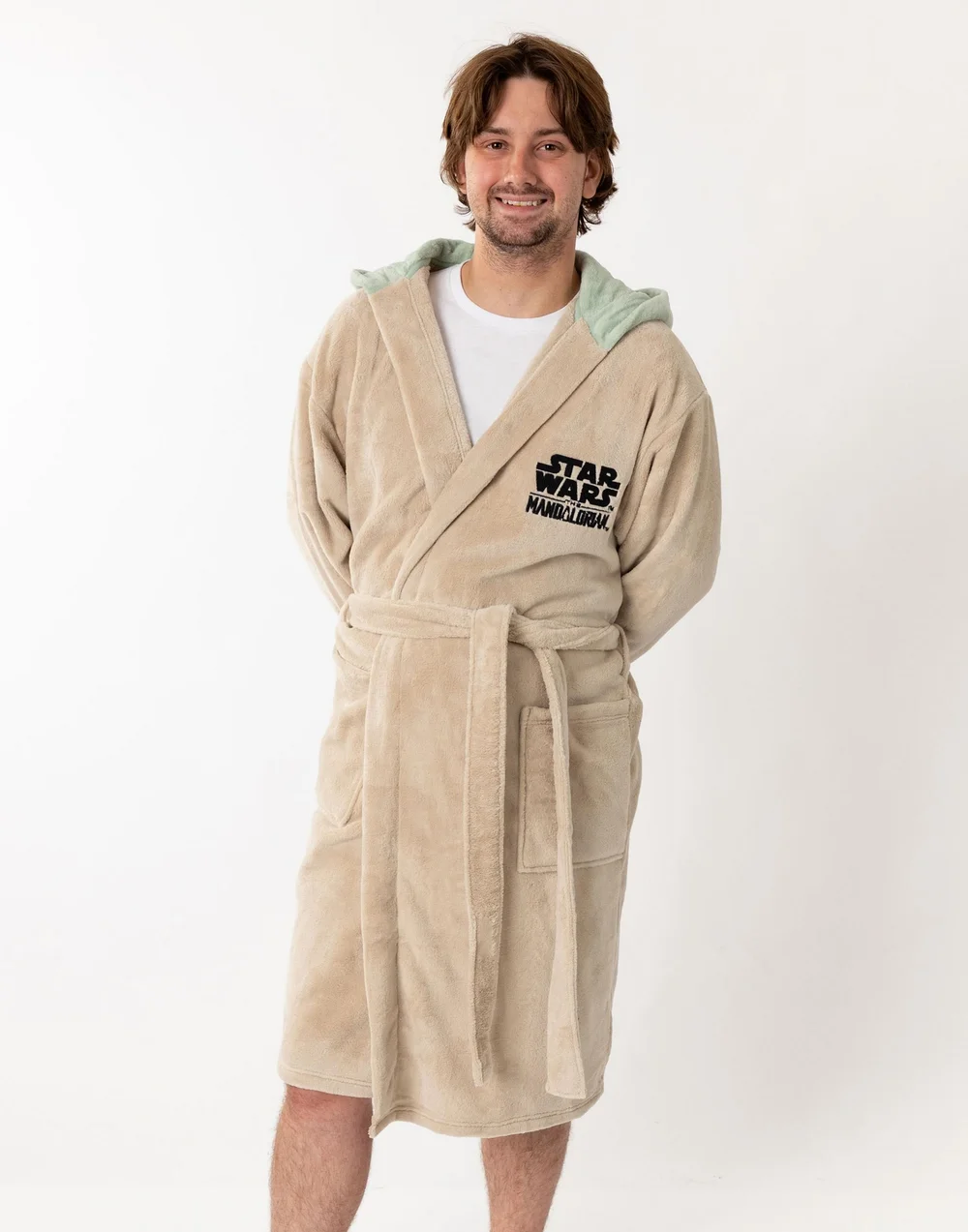 Star Wars Beige Hooded Bathrobe - Extra Large Image 3