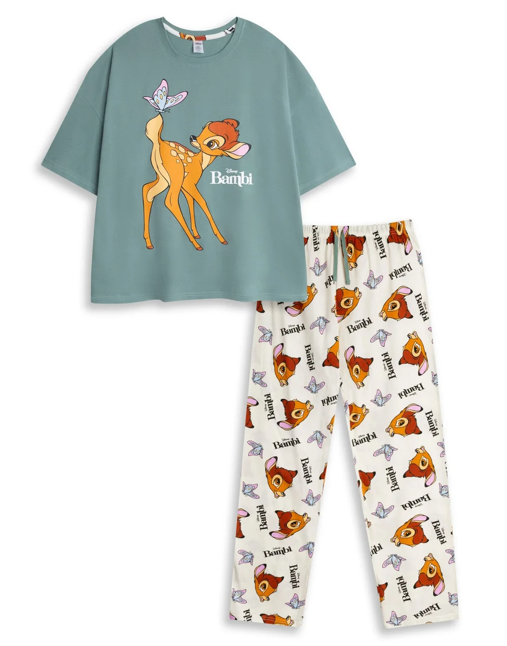 Vanilla Underground Disney Bambi Adult Multi Pyjamas - Small Image 1