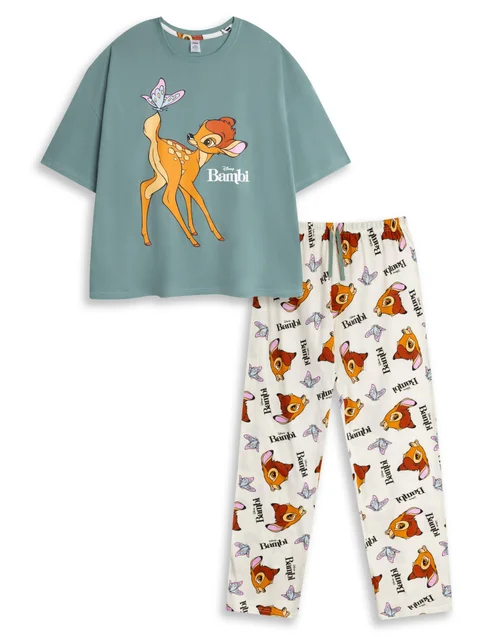 Vanilla Underground Disney Bambi Adult Multi Pyjamas - Small Image 1