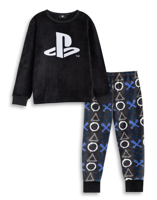 Vanilla Underground PlayStation Kids Black Pyjamas (5-14yrs)