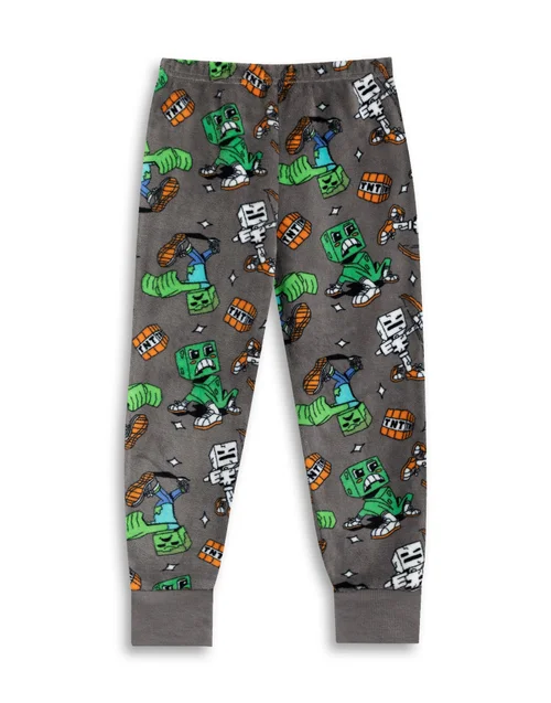 Vanilla Underground Minecraft Kids Green Pyjamas (5-14yrs) - 11-12 Yrs Image 4