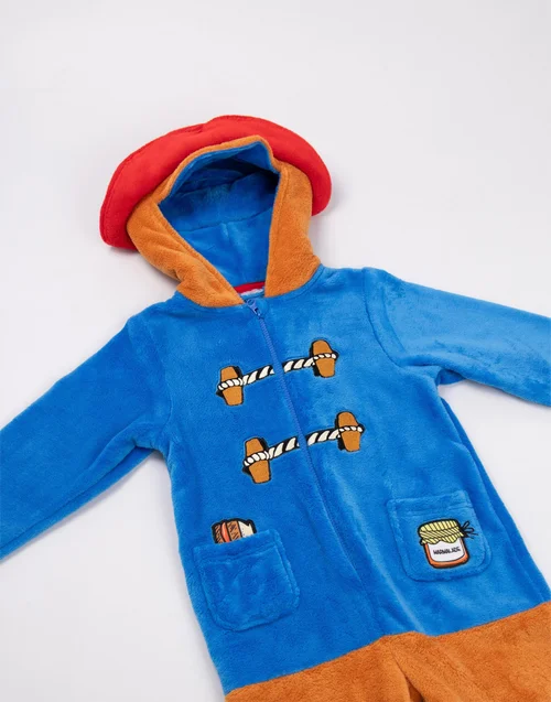 Vanilla Underground Paddington Bear Kids Blue Onesie (18mnths-6yrs) - 18 - 24 Months Image 3