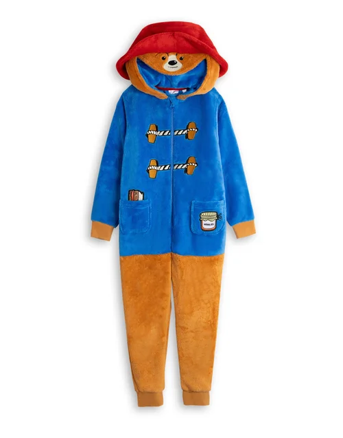 Vanilla Underground Paddington Bear Kids Blue Onesie (18mnths-6yrs) - 18 - 24 Months Image 1