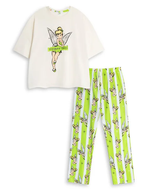 Disney Tinkerbell Green Pyjamas - Extra Large Image 1