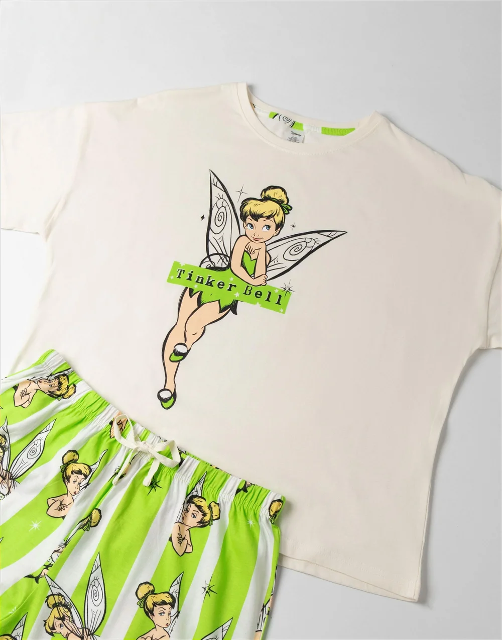 Disney Tinkerbell Green Pyjamas - Extra Large Image 5