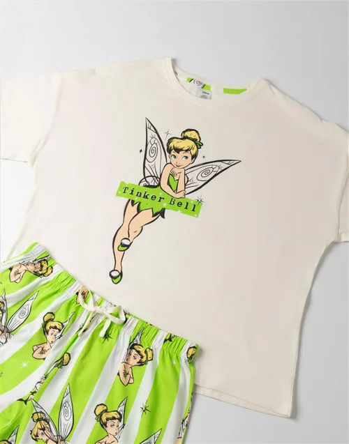 Disney Tinkerbell Green Pyjamas - Extra Large Image 5