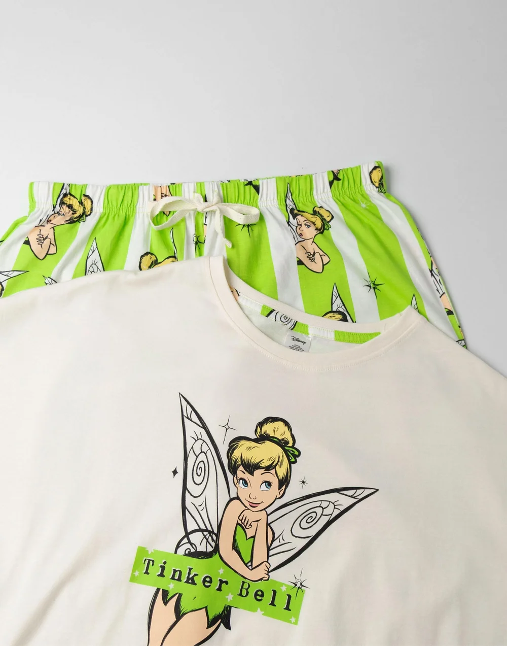 Disney Tinkerbell Green Pyjamas - Extra Large Image 3