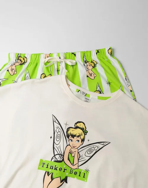 Disney Tinkerbell Green Pyjamas - Extra Large Image 3