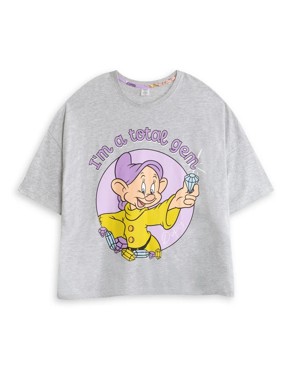 Disney Snow White & The Seven Dwarfs Grey Pyjamas - Large Image 3