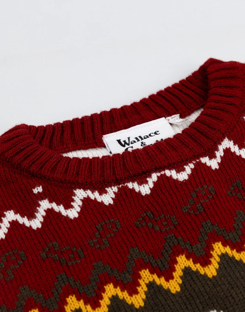 Wallace And Gromit Maroon With Multicolour Details Christmas Jumper - M Image 3