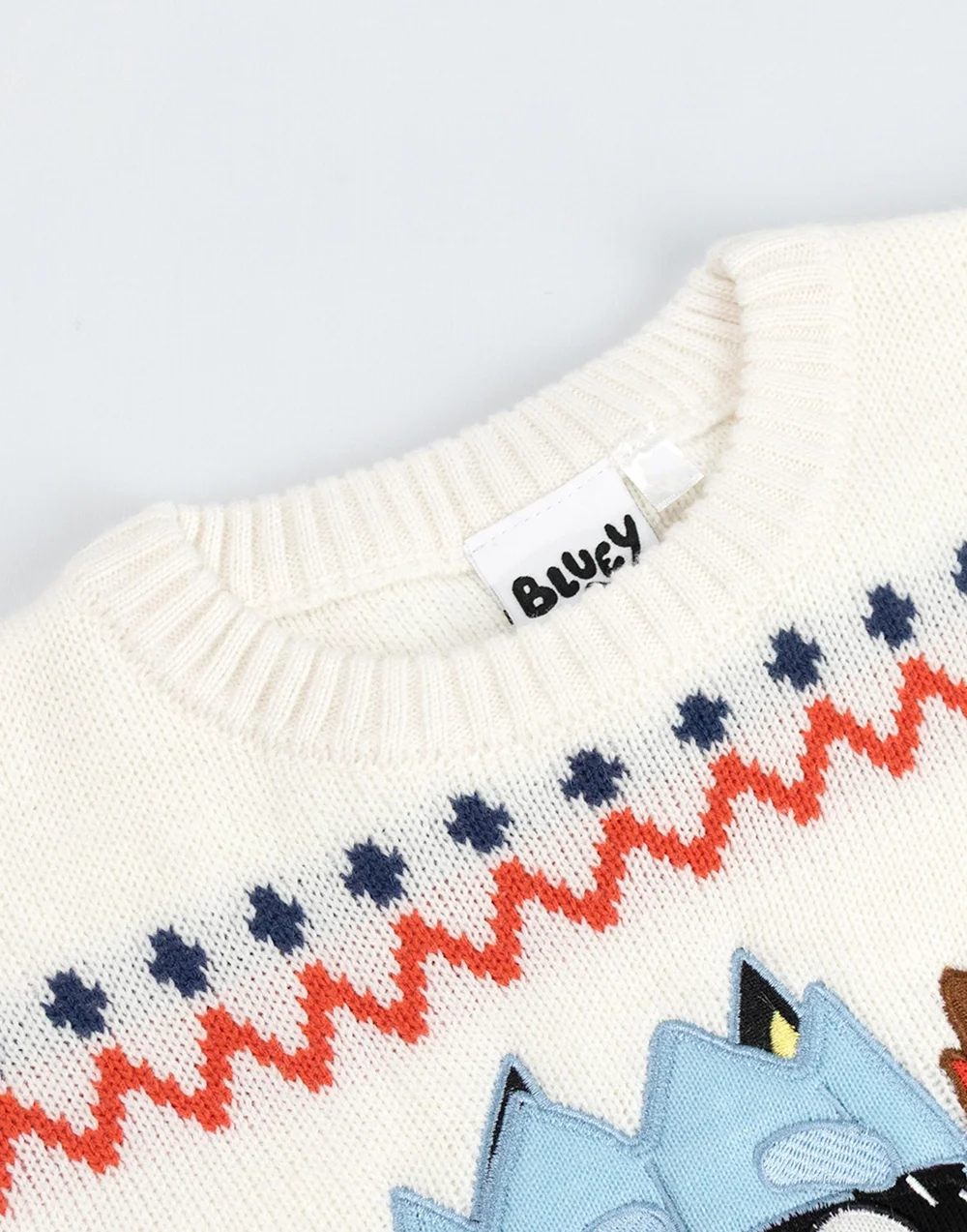 Vanilla Underground Bluey Kids Cream Christmas Jumper (2-7yrs) - 2-3 Yrs Image 4