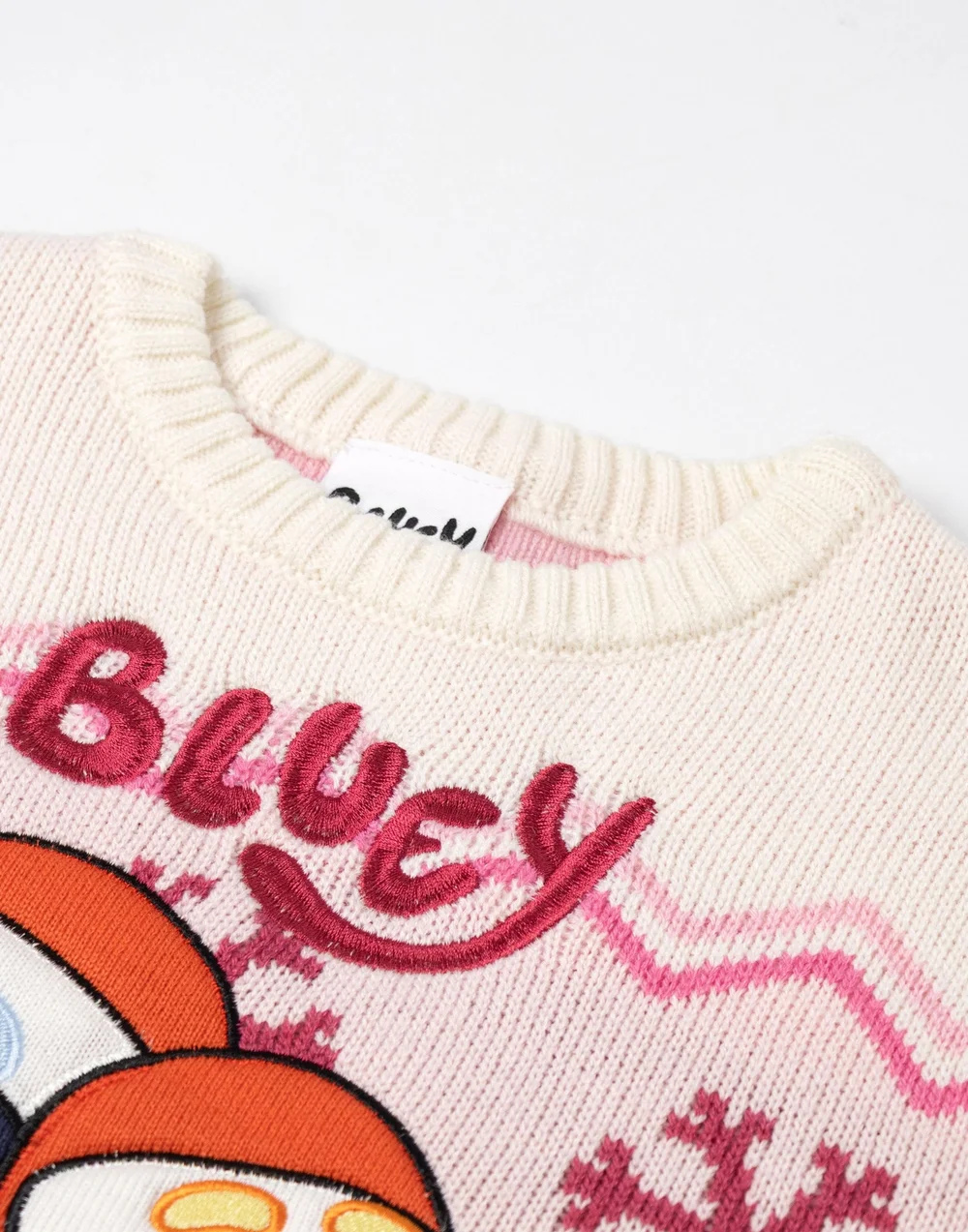 Vanilla Underground Bluey Kids Cream Christmas Jumper (2-7yrs) - 5-6 Yrs Image 5