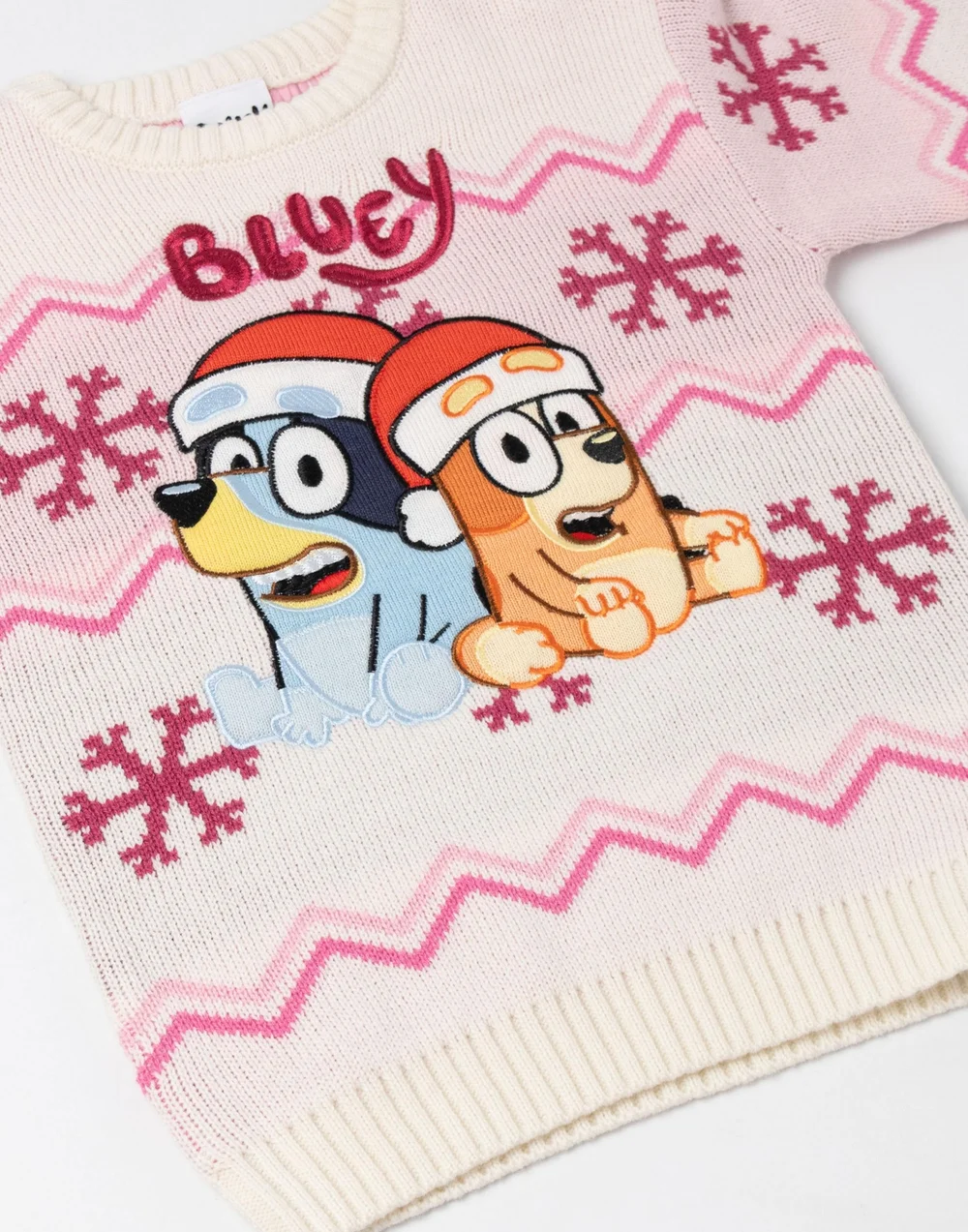 Vanilla Underground Bluey Kids Cream Christmas Jumper (2-7yrs) - 5-6 Yrs Image 3
