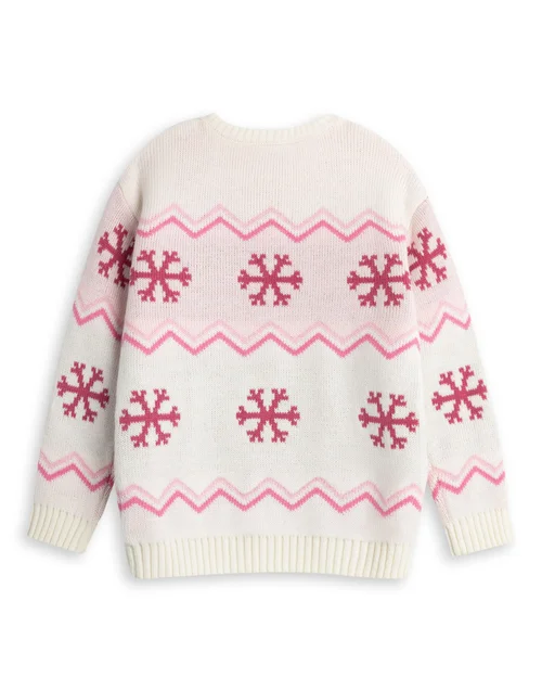 Vanilla Underground Bluey Kids Cream Christmas Jumper (2-7yrs) - 5-6 Yrs Image 2