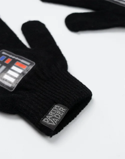 Star Wars Kids Black Beanie & Gloves - One Size Image 5