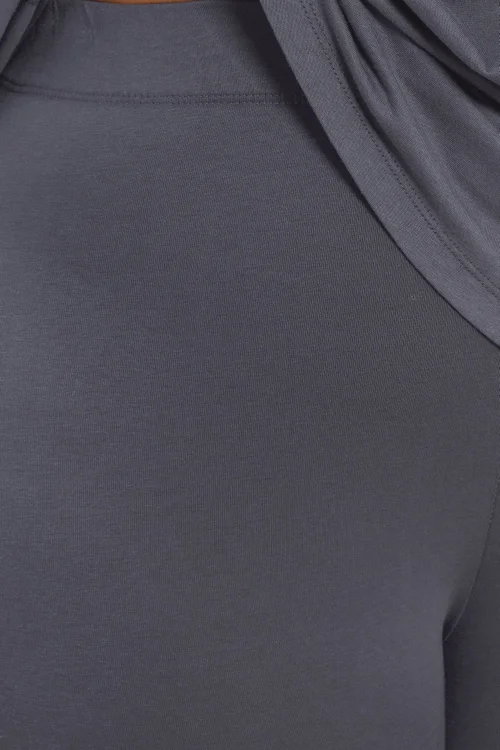 Yours Curve Grey Leggings - 20 Image 4