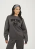 Brave Soul Charcoal Crew Neck Embroidered Sweatshirt - Extra small Image 1