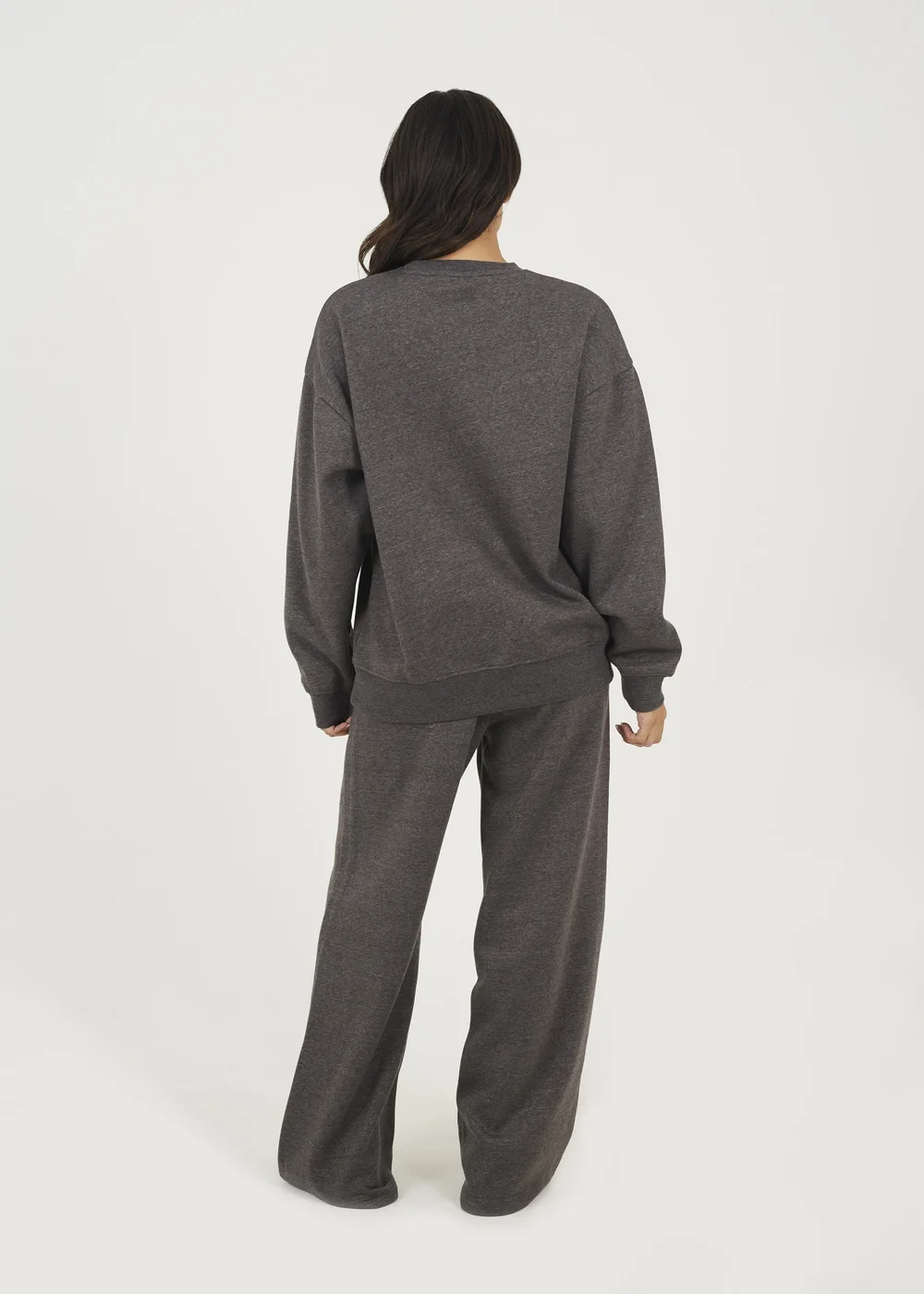 Brave Soul Charcoal Crew Neck Embroidered Sweatshirt - Extra small Image 2