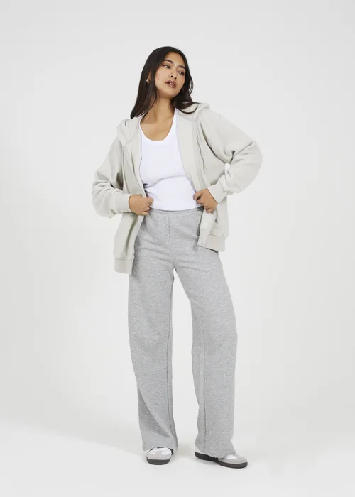 Brave Soul Grey Zip Through Polar Fleece Hoodie - S Image 4