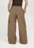 Brave Soul Khaki Baggy Cargo Trousers With Pocket Details - S Image 2