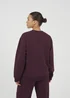 Brave Soul Burgundy Contrast Stripe Panel Crew Neck Sweatshirt - Extra small Image 2
