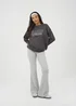 Brave Soul Charcoal Crew Neck Embroidered Sweatshirt - Extra small Image 4