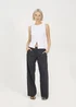 Brave Soul Grey Check Tailored Trousers With Elasticated Waist - L Image 4