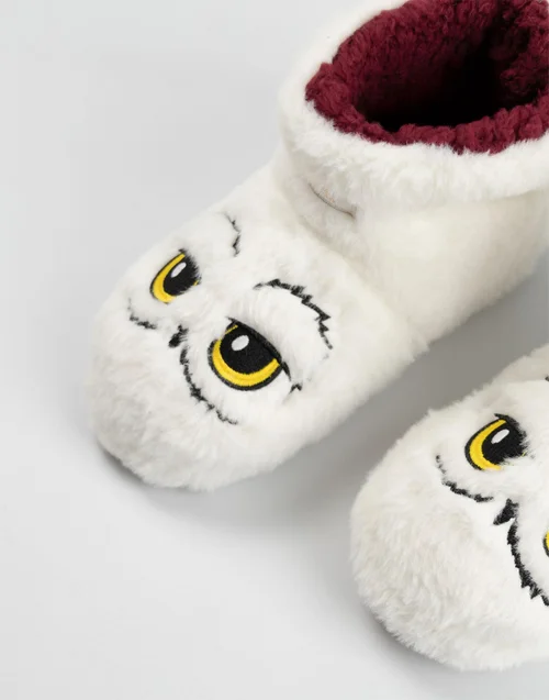 Vanilla Underground Harry Potter Kids White Slipper Boots (Older 12-5) - 1 Infants Image 3