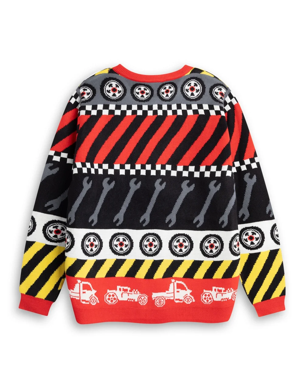 Vanilla Underground Hot Wheels Kids Red Christmas Jumper (3-12yrs) - 3-4 Yrs Image 2
